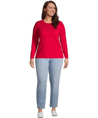 Women's Relaxed Supima Cotton T-Shirt Red $14.18 T-Shirts