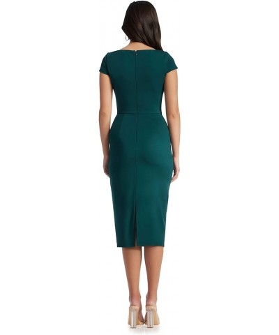 Women's Jaleah Bodycon Midi Dress Emerald $36.72 Dresses