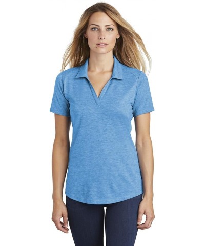 Ladies PosiCharge TRI-Blend Wicking Polo F20 Pond Blue Heather $11.02 Shirts