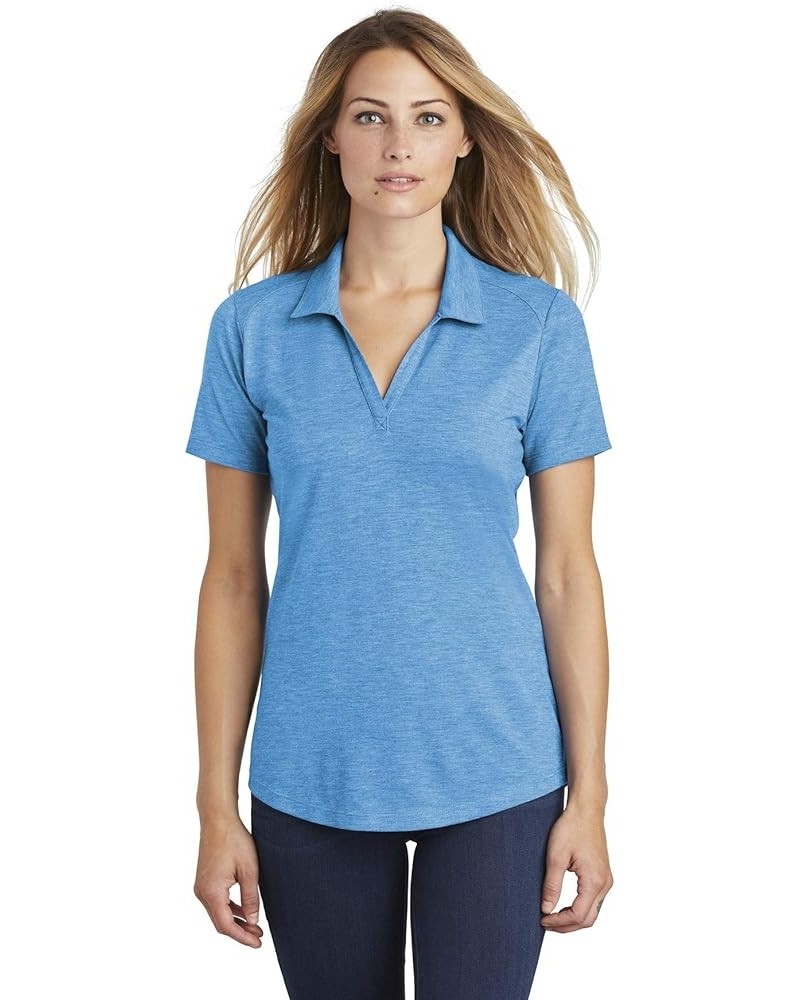 Ladies PosiCharge TRI-Blend Wicking Polo F20 Pond Blue Heather $11.02 Shirts