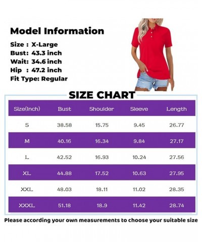 Womens Summer Lapel Shirts Button Down Short Sleeve Workout V Neck Casual Blouses Business Basic Tees Clothes 021- Pink $8.39...