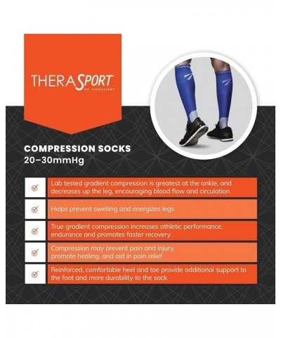 20-30mmHg Moderate Compression Athletic Performance Socks White $30.68 Activewear