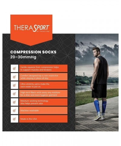 20-30mmHg Moderate Compression Athletic Performance Socks White $30.68 Activewear