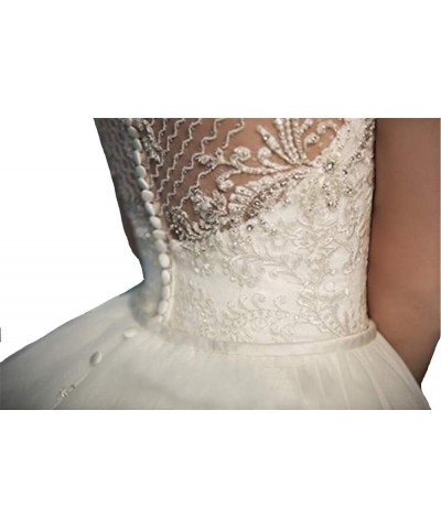 Detachable Train Wedding Dress Lace Mermaid Wedding Gowns White $85.68 Dresses