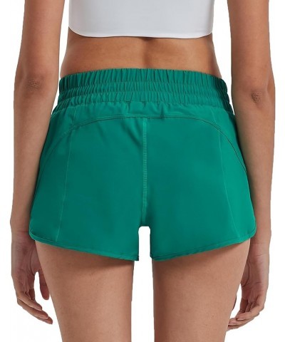 Running Shorts for Women,Women's Quick Dry Workout Sports Active Running Track Shorts with Elastic and Zip Pockets Green $17....