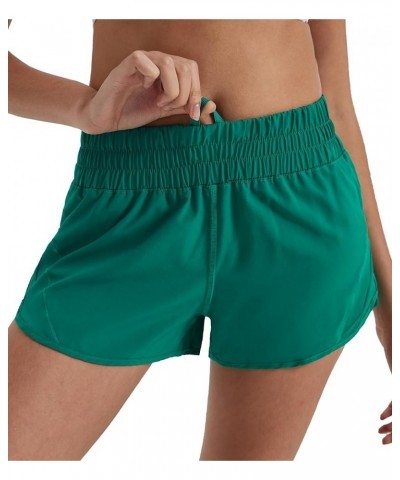 Running Shorts for Women,Women's Quick Dry Workout Sports Active Running Track Shorts with Elastic and Zip Pockets Green $17....