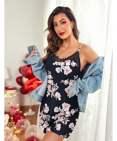 Women's Camisole Chemise Nightgown Pink Floral $11.60 Sleep & Lounge