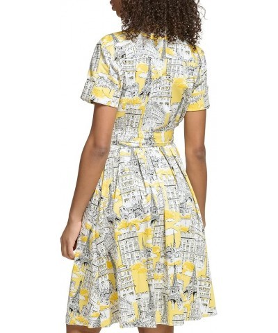 Women's Soft Colorful Dress Lemon Chrome Multi $49.93 Dresses