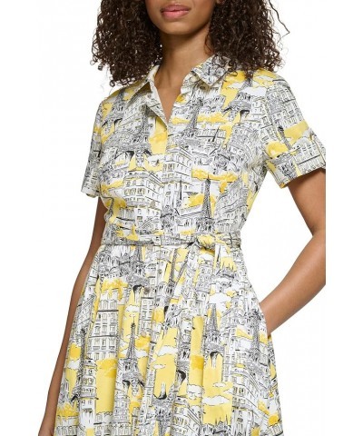 Women's Soft Colorful Dress Lemon Chrome Multi $49.93 Dresses