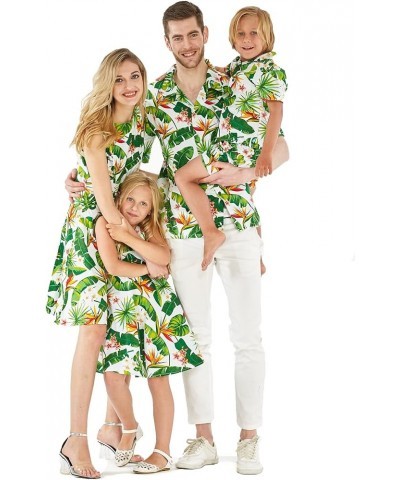 Matchable Family Hawaiian Luau Men Women Girl Boy Clothes in Bird of Paradise Big Boy Boy Short Sleeve $22.35 Jewelry