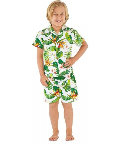 Matchable Family Hawaiian Luau Men Women Girl Boy Clothes in Bird of Paradise Big Boy Boy Short Sleeve $22.35 Jewelry