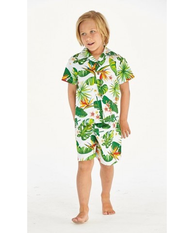 Matchable Family Hawaiian Luau Men Women Girl Boy Clothes in Bird of Paradise Big Boy Boy Short Sleeve $22.35 Jewelry