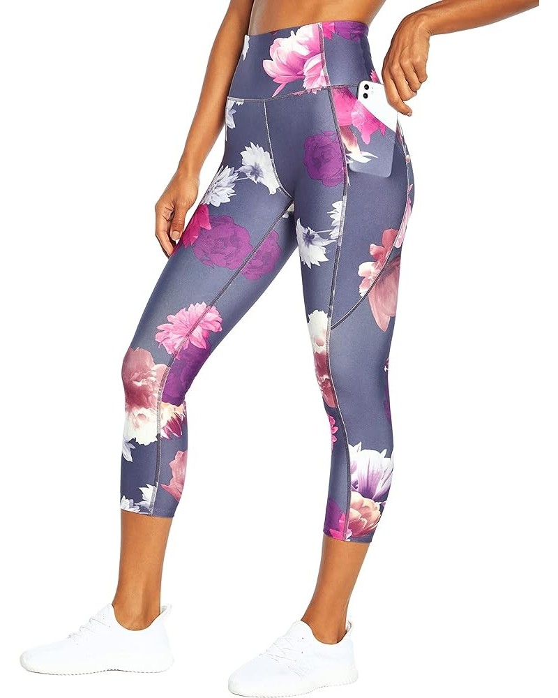 Women's Carson High Rise Pocket Capri Legging Heron Flora Collage $9.78 Others