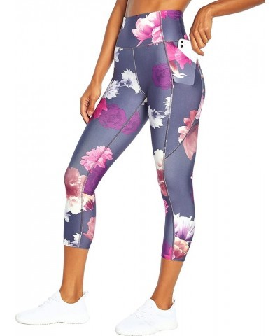 Women's Carson High Rise Pocket Capri Legging Heron Flora Collage $9.78 Others