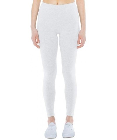 Ladies' Cotton Spandex Jersey Leggings XL WHITE $15.00 Leggings