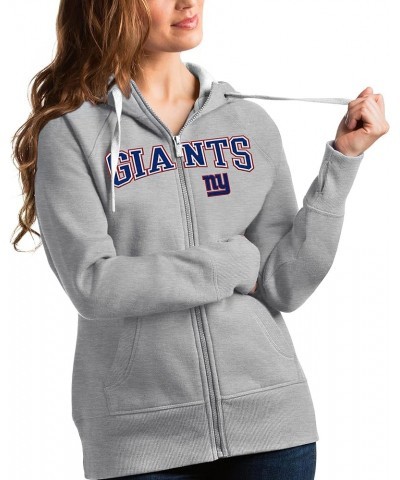 Women's Heathered NFL Wordmark Victory Full-Zip Hoodie New York Giants, Heather Gray $43.70 Hoodies & Sweatshirts