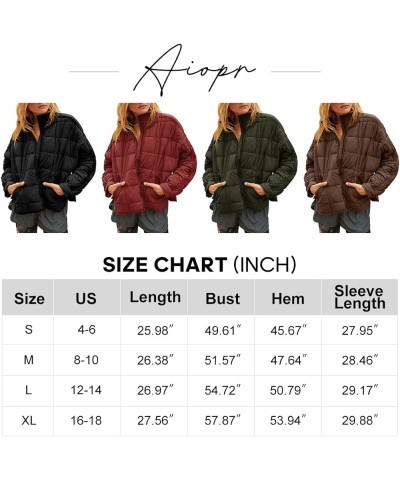 Women's Oversized Lightweight Down Coat Long Sleeve Zip Packable Short Puffer Jackets Red $35.90 Jackets