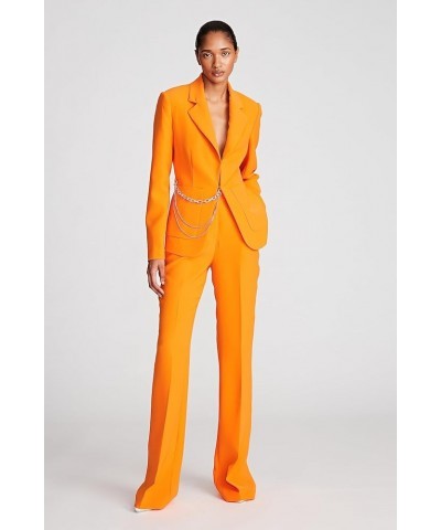 Women's Avery Jacket in Stretch Crepe Papaya $173.21 Blazers