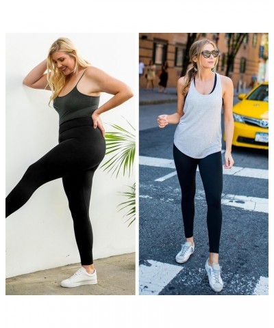 High Waisted Leggings for Women - Capri, Full Length, Fleece & with Pockets Women's Leggings … Full Length Navy $11.59 Active...