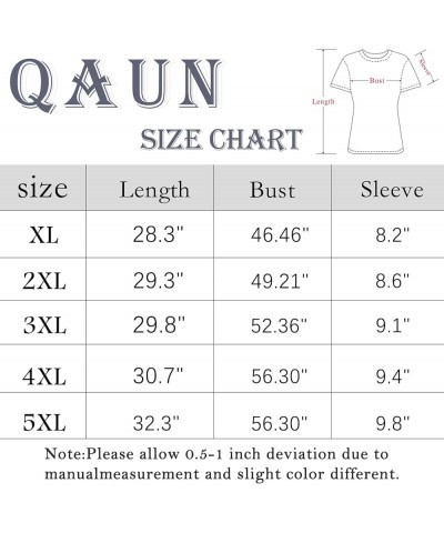 Plus Size Valentine's Day Shirts for Women Heart Print Graphic Tees Teacher Valentine Shirt Casual Tops Pink1-teach $10.12 Tops