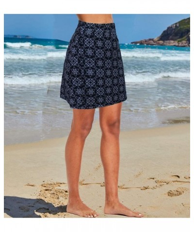 Women's Quick Wrap Beach Cover-up Athletic Skorts Multitasks Skirt for Running Workout Sports Black Flower a $9.24 Swimsuits