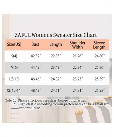 2023 Fashion Womens Crewneck Sweater Hollow Cable Knit Solid Long Sleeve Patchwork Pullover Jumper Tops White $13.74 Sweaters