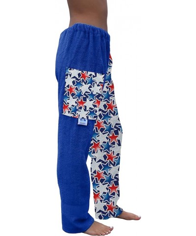 Co. Towel Pants for Swimmers – Patriotic Stars - Cotton Terry Towel Pants – Beach Coverup – Resort Wear – Swim wear… (Adult S...