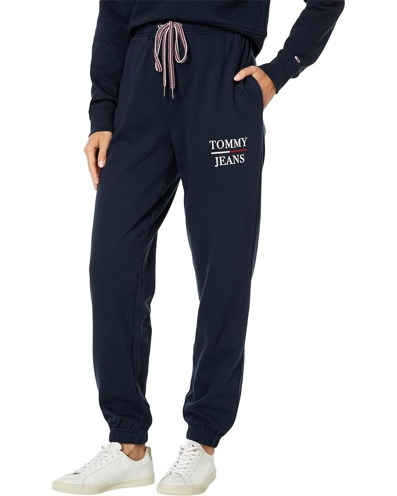 Women's Tommy Jeans Fleece Jogger Sweatpants Sky Captain $25.07 Activewear