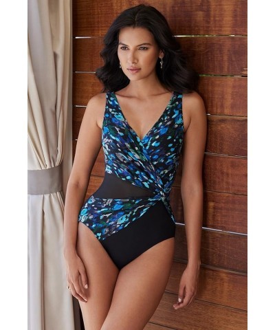 Women's Swimwear Illusionists Circe Soft Cup Tummy Control One Piece Swimsuit Multi $45.14 Swimsuits