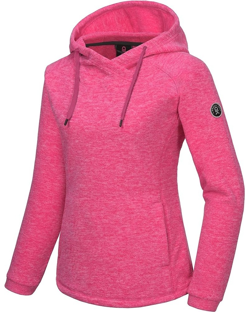 Womens Winter Warm Polar Fleece Pullover Hoodie Lightweight Thermal Sweatshirts Running Hiking Rose Red Heather $25.00 Active...