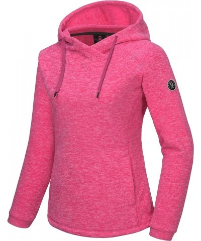 Womens Winter Warm Polar Fleece Pullover Hoodie Lightweight Thermal Sweatshirts Running Hiking Rose Red Heather $25.00 Active...