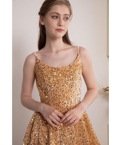 Sequin Homecoming Dresses for Teens Short Prom Dresses 2024 Sparkly Cocktail Party Gown Navy Blue $25.20 Dresses