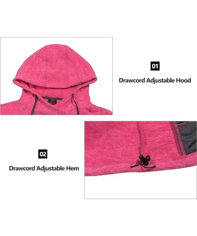 Womens Winter Warm Polar Fleece Pullover Hoodie Lightweight Thermal Sweatshirts Running Hiking Rose Red Heather $25.00 Active...