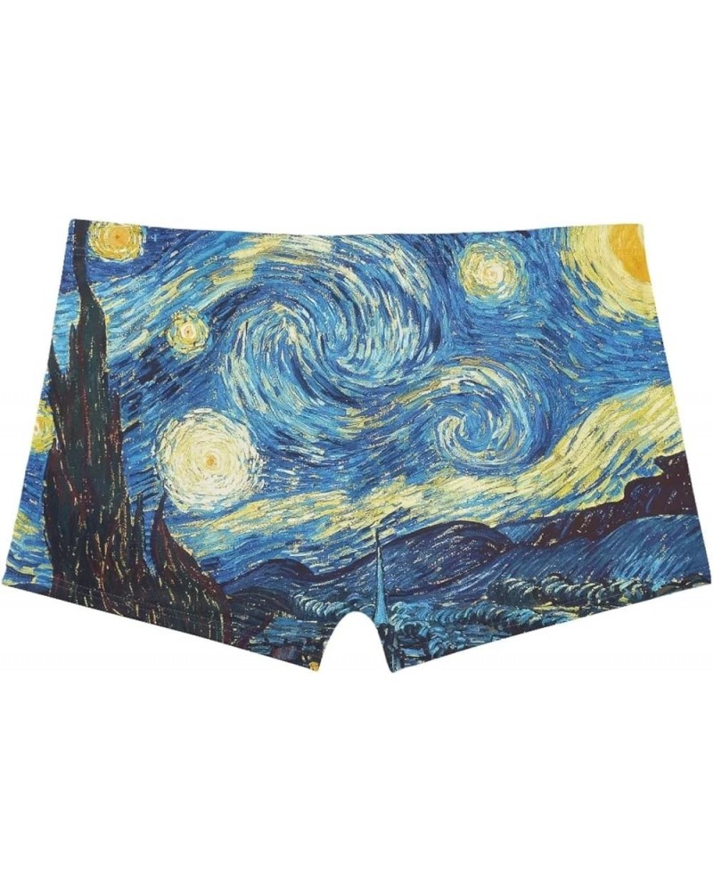 Butt Lifting Hot Pants Booty Shorts for Women Girls Van Gogh Starry Night $9.17 Activewear