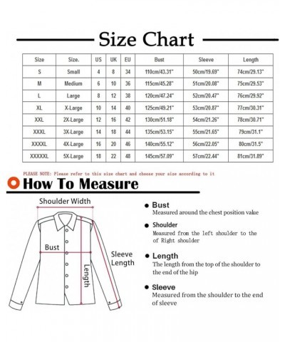 Womens Fuzzy Fleece Jacket Plaid Fuzzy Sherpa Thermal Coat Casual Fall Winter Warm Outwear Clothes C Coffee $6.04 Jackets