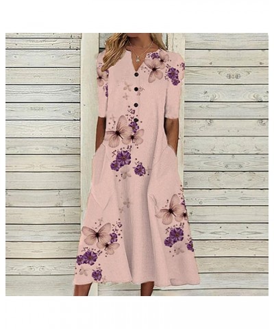 Dresses for Women 2023 Long Sleeve V Neck Floral Ruffle Plus Size Tiered Vintage Boho Casual Maxi Dress D-red $14.99 Dresses