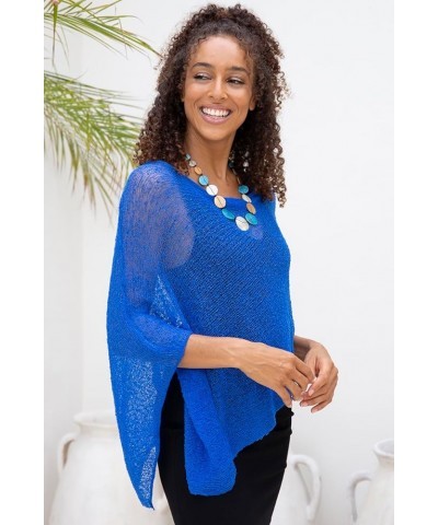 Womens Sheer Poncho Shrug Bolero, Lightweight Summer Shrug Pullover Sweater Grey $12.60 Sweaters