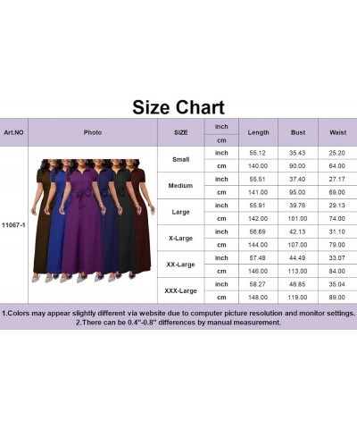 Maxi Dresses for Women Button Down with Pockets Long Dress Casual V Neck Floral Print Loose Prom Dresses Outfits Purple110671...