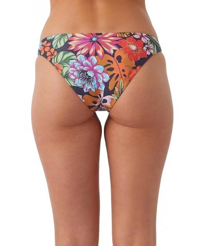 Women's Alamitos Bikini Bottoms - Medium Coverage Women's Bathing Suit Bottom Wih Knot Tie Detail Black | Reina Tropical Alam...