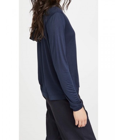 Women's Easy Rib Hoodie, Space, L $64.33 Hoodies & Sweatshirts