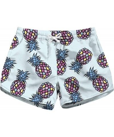 Womens Board Shorts Beach Shorts Surf Shorts Ladies Quick Dry Elastic Beach Party Daily Swim Wear Cool-pineapple $11.25 Swims...