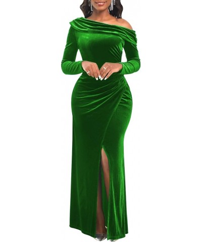 Elegant Prom Gown Mermaid Dresses for Women Formal Off Shoulder Evening Gown Backless Long Party Dress 4501n-green $23.91 Dre...