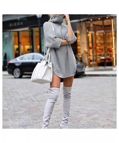 Oversized Sweatshirts for Women Loose Fit Turtleneck Long Sweater Plus Size Fashion 2023 Fall Casual Long Sleeve Tops Grey $1...