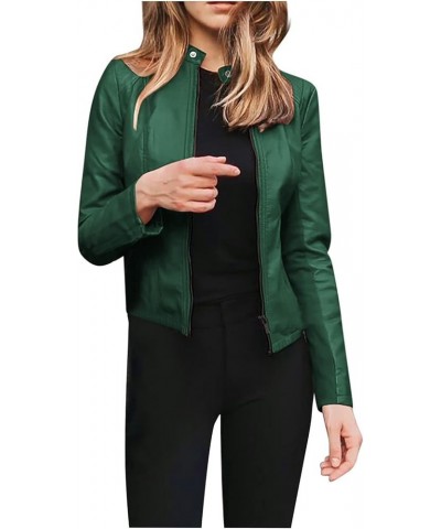 Women's Blazers Casual Long Sleeve Open Front Short Cardigan Suit Jacket Coat Top Oversized Blazers Green-2 $13.23 Blazers