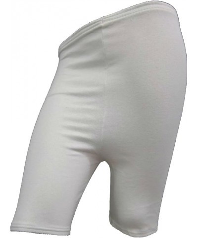 Ladies Cotton Knee Length Dance Cycling Gym Shorts Silver $8.92 Others