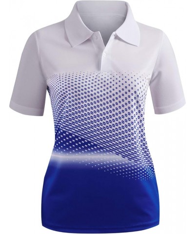 Women's Active Wear Short Sleeve Shirt Kwtts0190_cobalt $17.99 Activewear