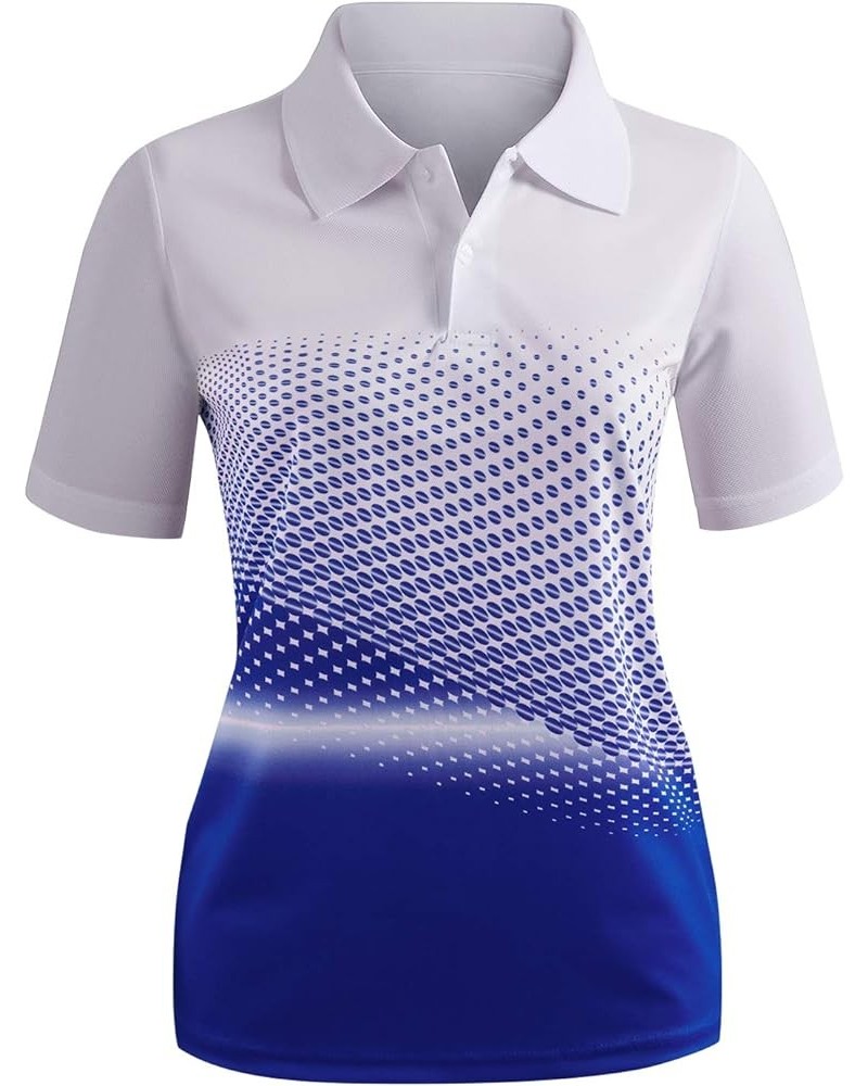 Women's Active Wear Short Sleeve Shirt Kwtts0190_cobalt $17.99 Activewear