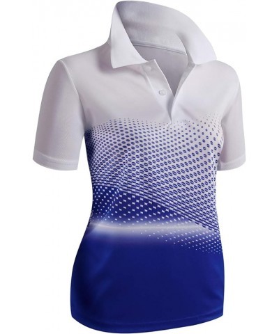 Women's Active Wear Short Sleeve Shirt Kwtts0190_cobalt $17.99 Activewear