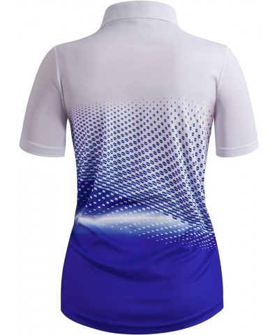 Women's Active Wear Short Sleeve Shirt Kwtts0190_cobalt $17.99 Activewear