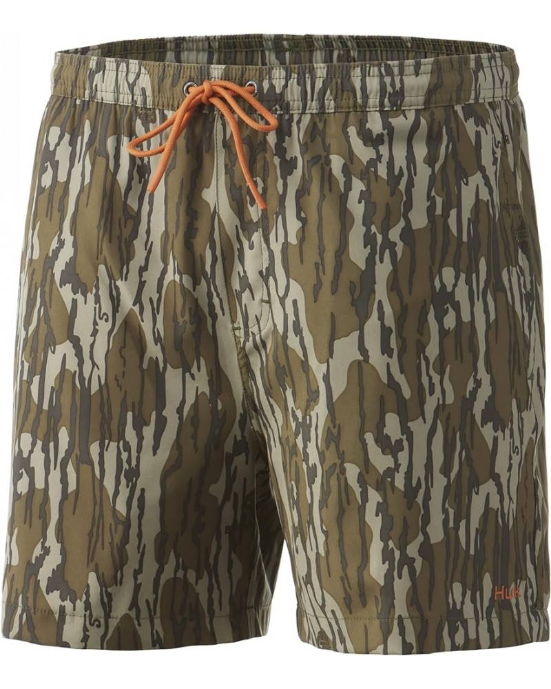 Women's Volley 5.5" Elastic Waist Quick-Dry Swim Shorts Mossy Oak Bottomland $12.20 Activewear